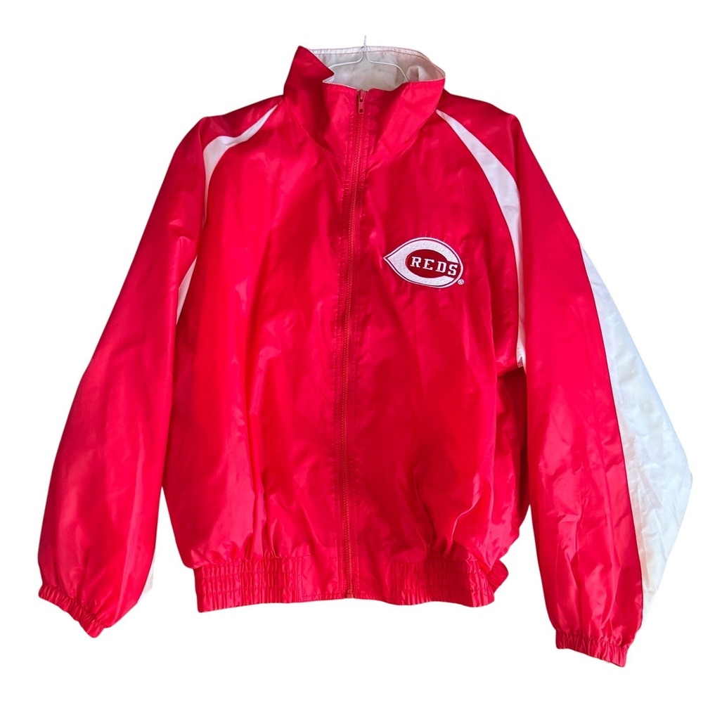Vintage Cincinnati Reds Competitor MLB Windbreaker Jacket Red White Mens XL